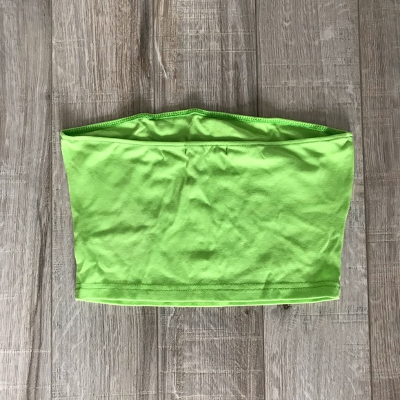 Lime Green Tube Top - Picture 2 of 3